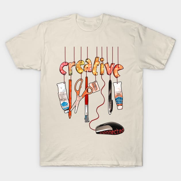 Connected Creative T-Shirt by micklyn